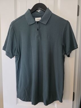 Cuts Clothing Men's Prestige Polo Curve Hem 100% Pima Cotton Shirt